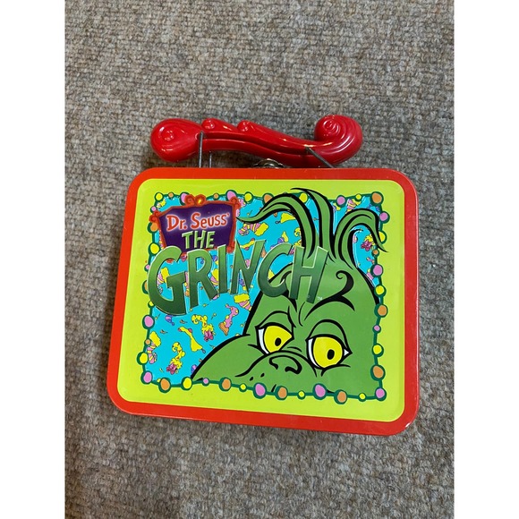 Dr.Seuss “How the Grinch Stole Christmas" Mini Tin Lunch Box 2000 Vintage - Picture 2 of 4